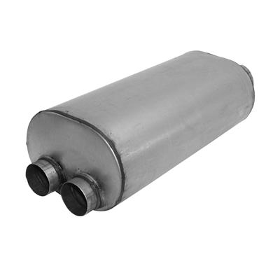AP Exhaust Muffler, Xlerator Performance, Steel, Aluminized, Chevy, GMC, 6.0, 8.1L, Each - X503