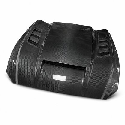 Functional Dry Carbon Fiber Vented Performance Hood for Ford Mustang