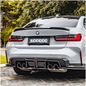 Carbon Fiber Rear Diffuser w/ Brake Light & Splitter for BMW G80 G81 M3 G82 G83 M4