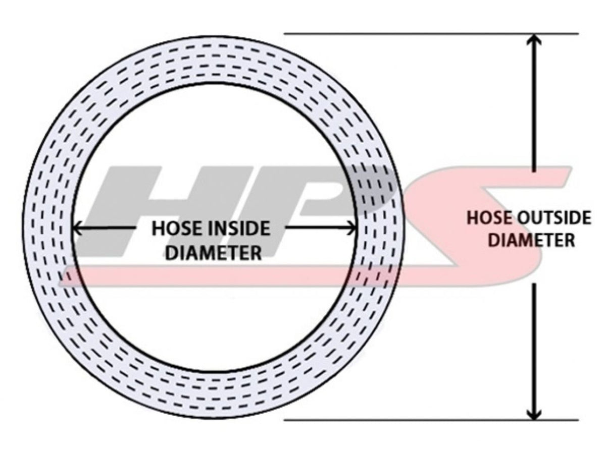 HPS 1/2" ID Blue High Temp Reinforced Silicone Heater Hose Tubing, 13mm ID
