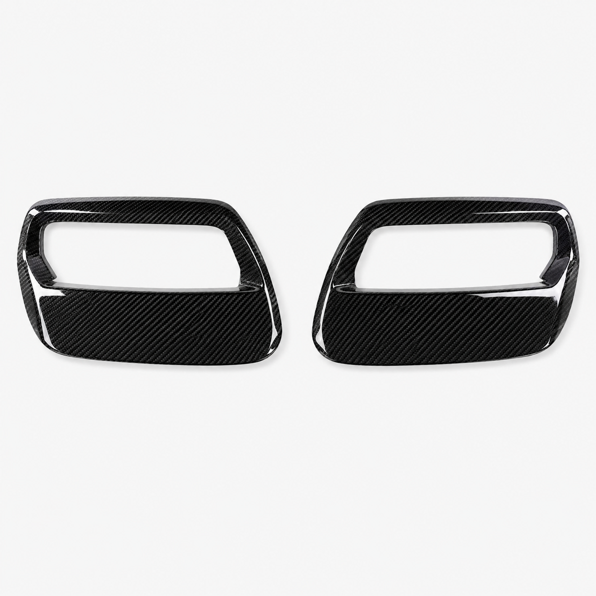 Dry Carbon Fiber Front Hood Air Vent Trim Cover for Ford Mustang