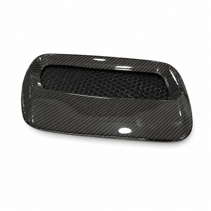 Dry Carbon Fiber Front Hood Air Vent Trim Cover for Ford Mustang
