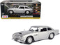 Aston Martin DB5 RHD (Right Hand Drive) Silver Metallic James Bond 007 "Goldfinger" (1964) Movie "James Bond Collection" Series 1/24 Diecast Model Car by Motormax  free shipping USA
