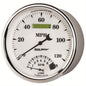 AutoMeter Speedometer, Tachometer; Old Tyme White II; Tach/Speedo Combo; 5 in.; 120 MPH; 8000 RPM - 1290