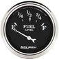 AutoMeter Gauge, Old Tyme Black, Fuel Level, 0 Ohms Empty/90 Ohms Full, 2 1/16 in., Analog - 1715