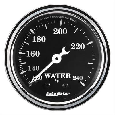 AutoMeter Gauge/Analog, Water Temperature, 120-240 Degrees F, 2 1/6 in. Diameter, Full Sweep, 12 - 1733