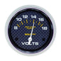 Auto Meter Marine Gauge, Pro-Comp Marine, Voltmeter, 2 5/8 in., 8-18 Volts, Short Sweep, Carbon - 20075740