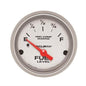 Auto Meter Marine Gauge, Fuel Level, Marine, Empty-Full, 2 1/16 in., Analog, Electrical, Sliver - 20076033