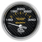 Auto Meter Marine Gauges, Pro-Comp Marine Carbon Fiber Analog Gauges, Oil Temperature, 140-340 - 20076440