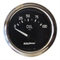 AutoMeter Gauge, Cobra, Oil Pressure, 0-100 psi, 2 1/16 in., Black Face, Analog, Electrical, Each - 201014