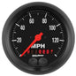 AutoMeter Gauge, Z-Series, Analog, Speedometer, 0-140 mph, 3 3/8 in. Diameter, Black Face - 2680