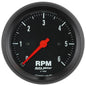 AutoMeter Tachometer Gauge, Analog, 0-6,000 rpm, 3 3/8 in. Diameter, Full Sweep, In-Dash - 2695