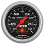 AutoMeter Gauge, Water Temperature, 100-260 Degrees, 2 1/16 in., Analog, Electrical, Black Face - 3354