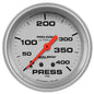 AutoMeter Gauge, Ultra-Lite, Pressure, 0-400 psi, 2 5/8 in., Analog, Mechanical, Each - 4424
