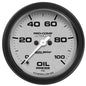 AutoMeter Gauge, Ultra-Lite, Oil Pressure, 0-100 psi, 2 5/8 in., Analog, Electrical, Each - 4453