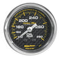AutoMeter Gauge, Carbon Fiber, Oil Temperature, 140-280 Degrees F, 2 1/16 in., Analog, Mechanical - 4741