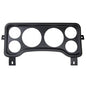 AutoMeter Gauge Panel, Direct-Fit, ABS Plastic, Two 3 3/8 in. Holes, Four 2 1/16 in. Holes, Black - 5381