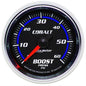 AutoMeter Gauge, Cobalt, Boost Pressure, 0-60 psi, 2 1/16 in., Analog, Mechanical, Each - 6105
