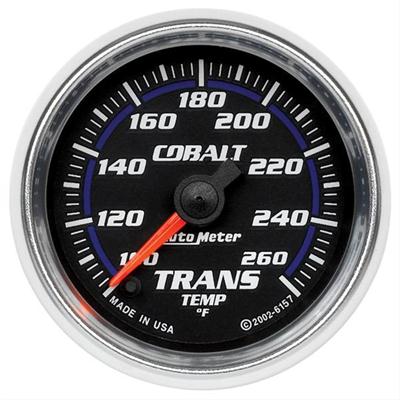 AutoMeter Gauge, Cobalt, Transmission Temperature, 100-260 Degrees F, 2 1/16 in., Analog - 6157
