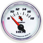AutoMeter Gauge, C2, Voltmeter, 8-18 V, 2 1/16 in., Analog, Electrical, Each - 7192