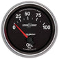 AutoMeter Gauge, Sport-Comp II, Oil Pressure, 0-100 psi, 2 5/8 in., Analog, Electrical, Each - 7627
