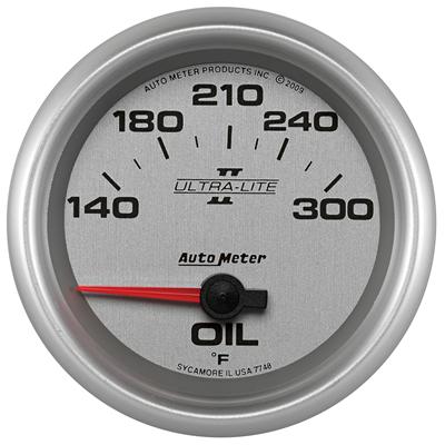 AutoMeter Gauge/Analog, Oil Temperature, 140-300 Degrees F, 2 5/8 in. Diameter, 90 Degree Sweep - 7748