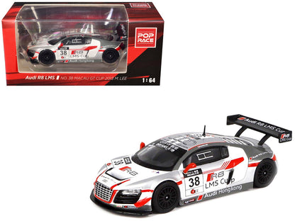 Audi R8 LMS #38 Marchy Lee "Macau GT Cup" (2013) 1/64 Diecast Model Car by Pop Race  free shipping USA