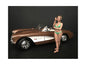 August Bikini Calendar Girl Figurine for 1/24 Scale Models by American Diorama  free shipping USA