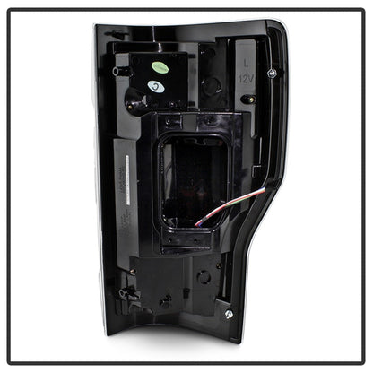 Spyder 17-18 Ford F-250 SD (w/Blind Spot Sensor) LED Tail Lights - Blk (ALT-YD-FS17BS-LED-BK) 5085610