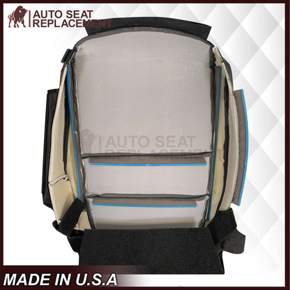 2005 - 2008 Acura TL Driver Or Passenger Seat Covers In Black: Choose Leather OR Synthetic Leather