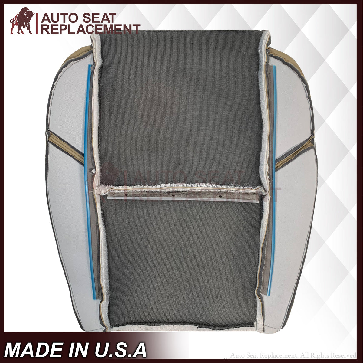 2007-2014 Chevy Silverado Suburban Tahoe Perforated Seat Cover in Light Cashmere Tan: Choose From Variation