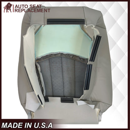 2007-2012 GMC Acadia Denali/SLT Replacement Leather/Syn. Leather Seat Cover: Gray, Perforated
