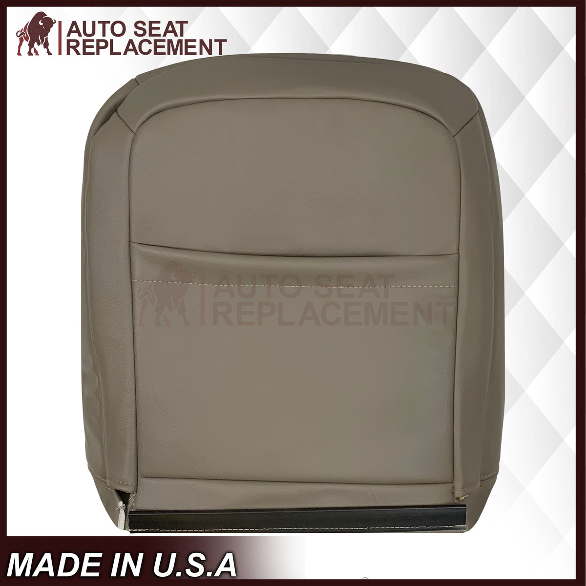 2004-2005 Dodge Ram 1500 2500 3500 4500 Laramie SLT Replacement Synthetic Leather & Suede Seat Cover In Tan