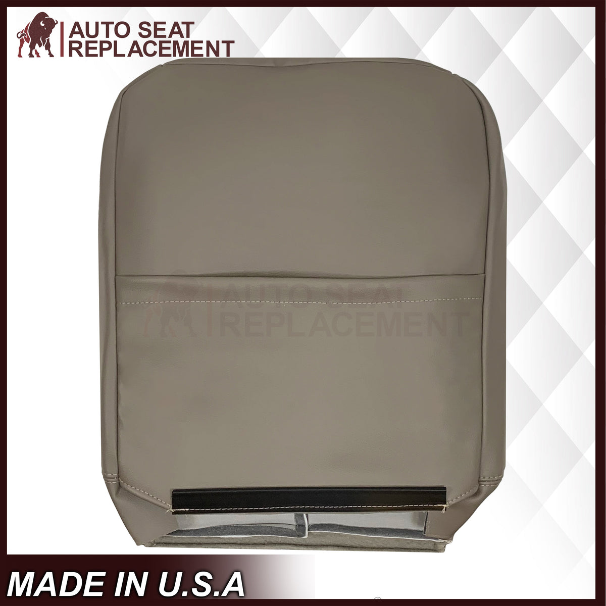 2002 - 2003 Dodge Ram 1500 2500 3500 4500 Laramie SLT Replacement Synthetic Leather & Suede Seat Cover In Tan