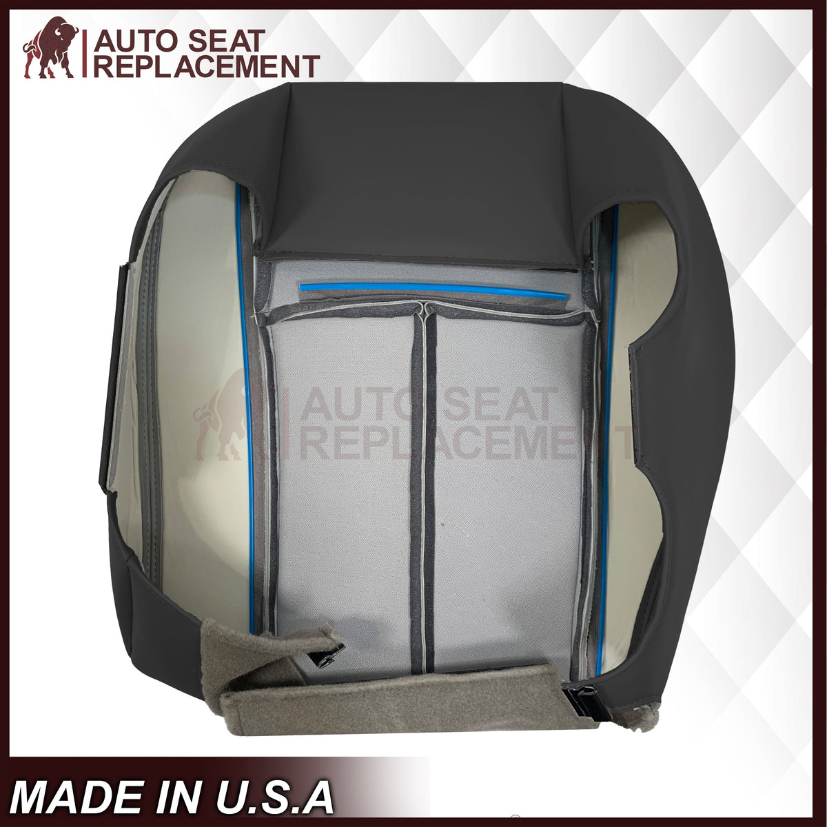 2005-2009 GMC Envoy SLT Denali - Replacement Leather Seat Cover In Black
