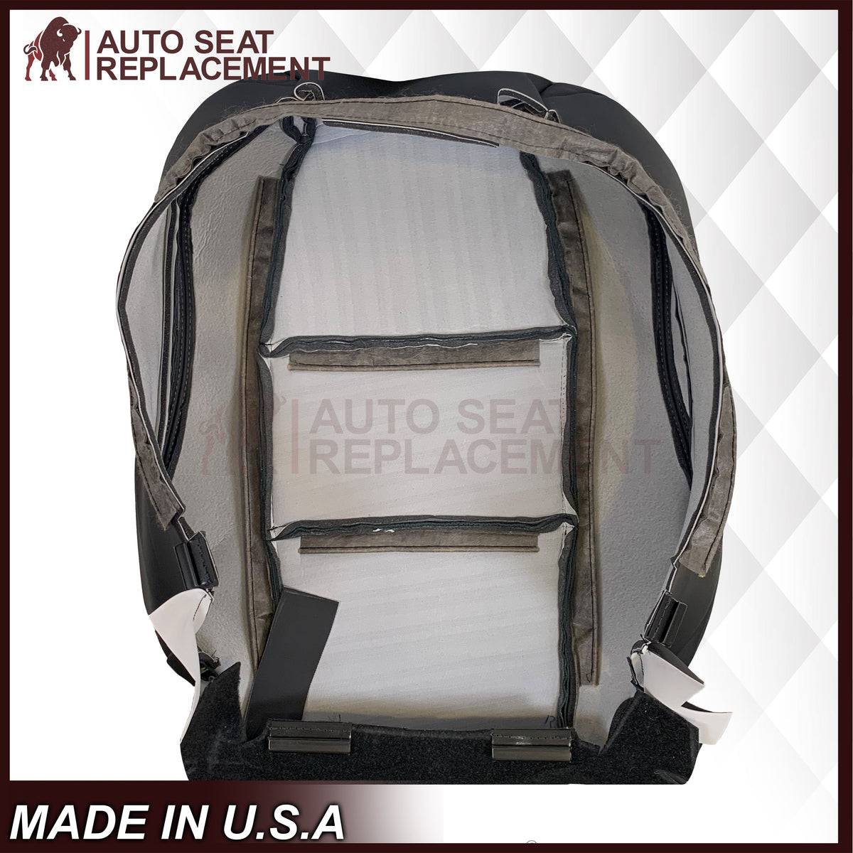 2005 - 2008 Acura TL Driver Or Passenger Seat Covers In Black: Choose Leather OR Synthetic Leather