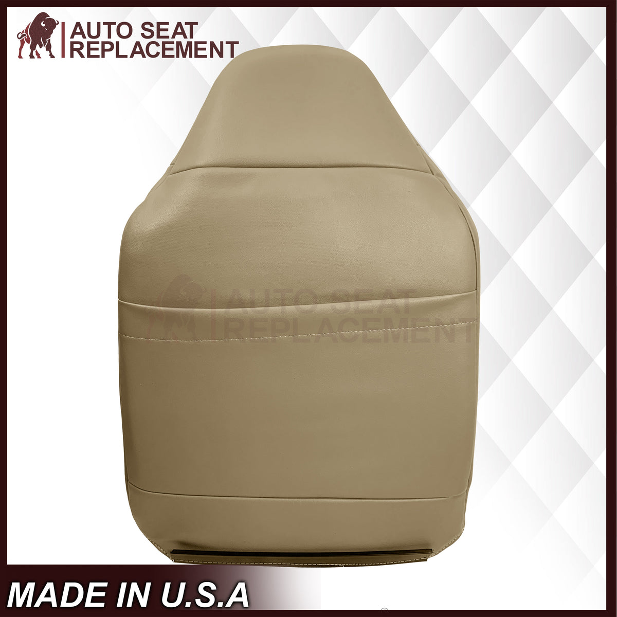 1999-2003 Ford F150 Lariat Replacement Seat Cover in Tan: Choose Leather or Vinyl