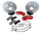 Baer Disc Brake Systems Disc Brakes, 6T Caliper, Front, Slotted Rotors, 6-piston Red Calipers - 4261636R2