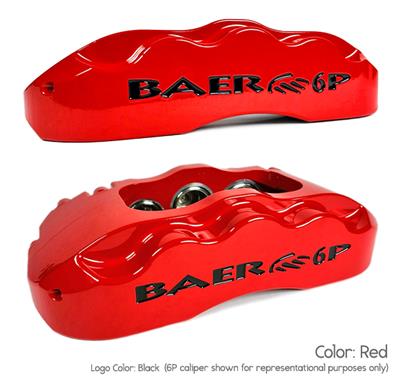 Baer Disc Brake Systems 11 in. SS4 Brake Kit with/Pb Rear Red - 4262773R