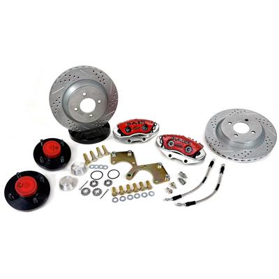 Baer Disc Brake Systems Disc Brakes, Front, Classic Series, Cross-Drilled, Slotted Rotors, 2-Piston - 4261610R