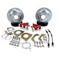 Baer Disc Brake Systems Disc Brakes, Rear, Classic Series, Cross-Drilled, Slotted Rotors, Red - 4262737R