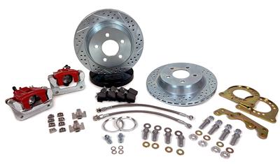 Baer Disc Brake Systems Disc Brakes, Rear, Classic Series, Cross-Drilled, Slotted Rotors, 5 x - 4302565R