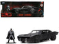 Batmobile Matt Black with Batman Diecast Figurine "The Batman" (2022) Movie "DC Comics" 1/32 Diecast Model Car by Jada  free shipping USA