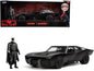 Batmobile Matt Black with Lights with Batman Diecast Figurine "The Batman" (2022) Movie "DC Comics" 1/18 Diecast Model Car by Jada  free shipping USA