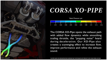 Corsa Performance 05-08 Chevrolet Corvette C6 6.0L V8 Manual XO Pipe Exhaust