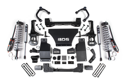 2019-2026 Chevy/GMC 1500 Gas 4wd 6" Coilover Suspension System  5" Rear  Block -
