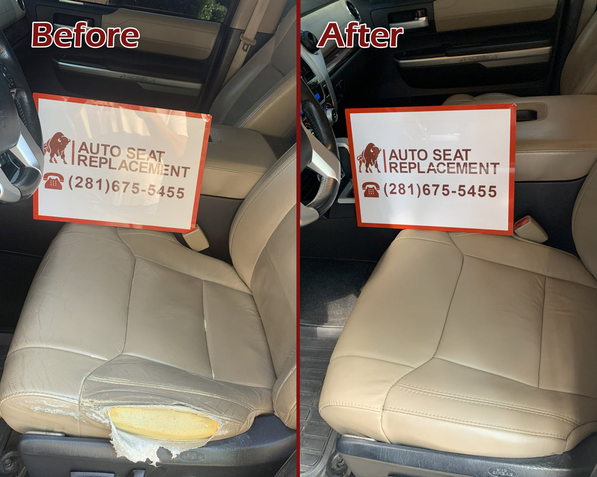 2014-2021 Toyota Tundra Work Truck Driver OR Passenger Side Replacement Leather OR Synthetic Leather Seat Cover: Gray