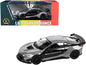 BMW i8 Liberty Walk Gray and Black "LB Performance" Series 1/64 Diecast Model Car by Paragon  free shipping USA