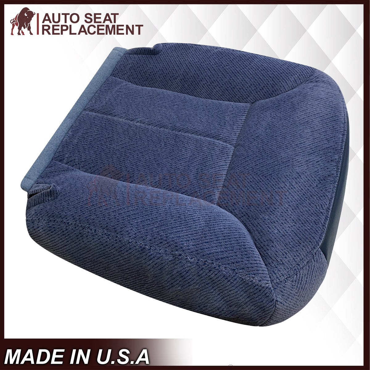 1995-1999 Chevy Tahoe Suburban Silverado Replacement Bottom Cloth Seat Cover in Navy Blue: Choose your options