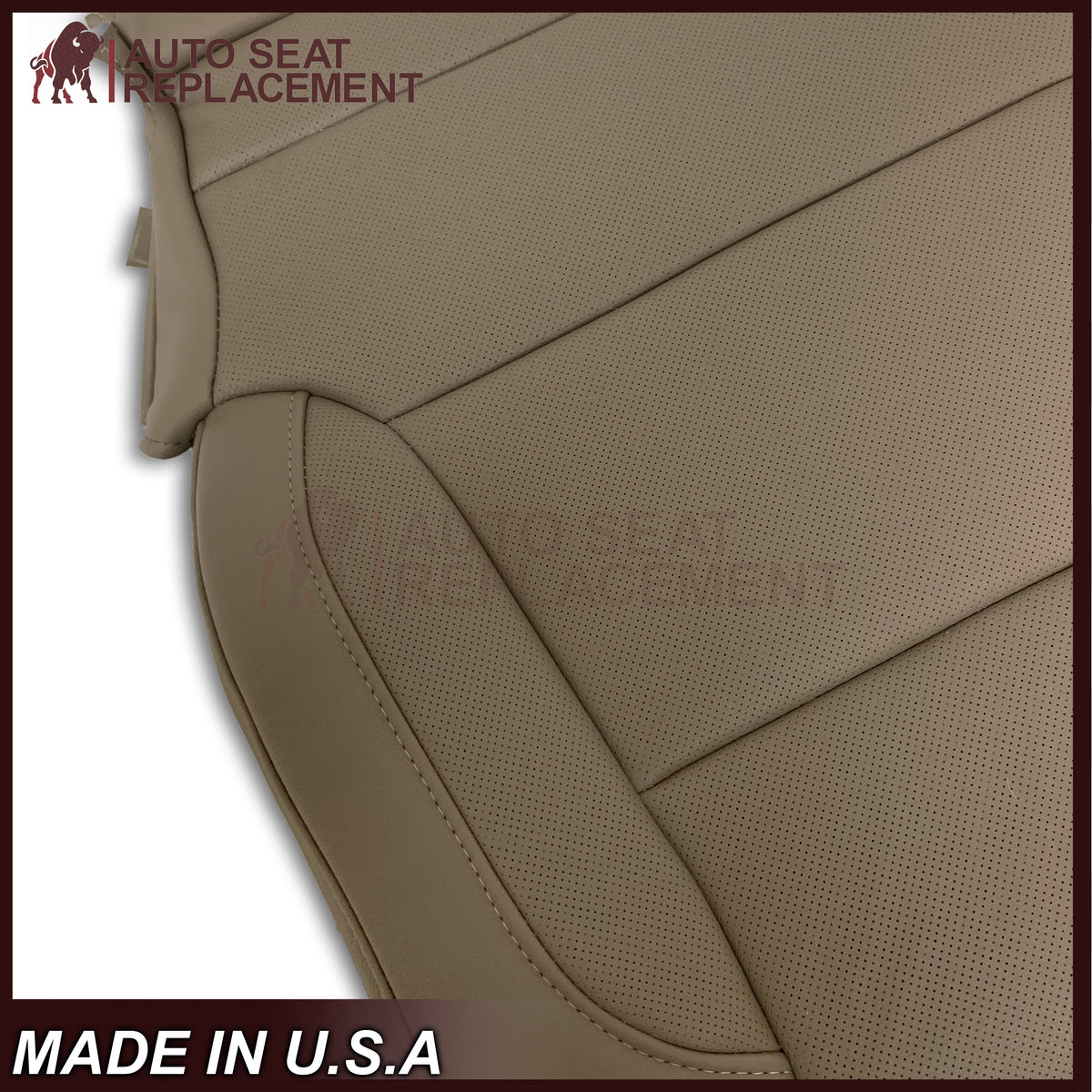 2014 - 2019 Chevy Silverado/GMC Yukon/ Tahoe/ Suburban Perforated Replacement Seat Covers in Tan